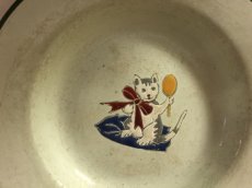 画像1: 猫、ホーロー皿 (1)